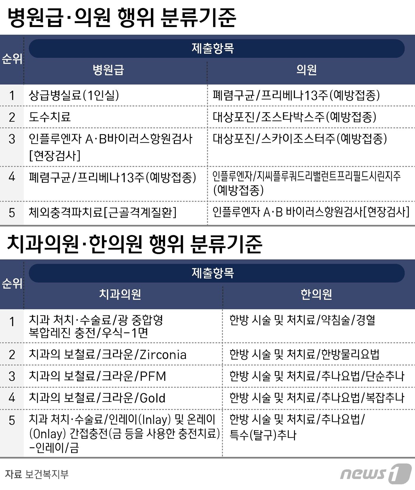 본문 이미지 - 비급여 진료 항목 ⓒ News1 윤주희 디자이너