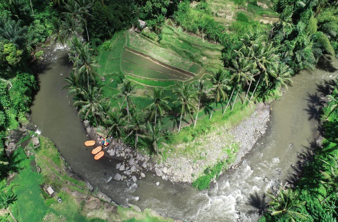 본문 이미지 - 아융강 전경(인도네시아 관광청 제공)