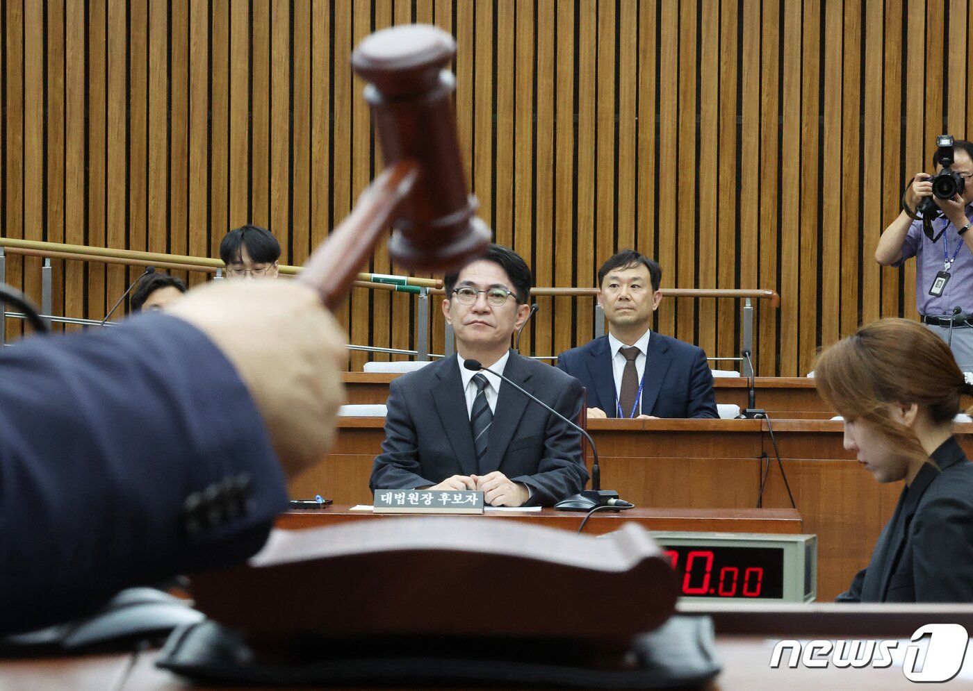 본문 이미지 - 이균용 대법원장 후보자가 20일 서울 여의도 국회에서 열린 인사청문회에 참석하고 있다. 2023.9.20/뉴스1 ⓒ News1 송원영 기자