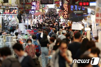 본문 이미지 - 사진은 부산 부산진구 부전시장 ⓒ News1 윤일지 기자