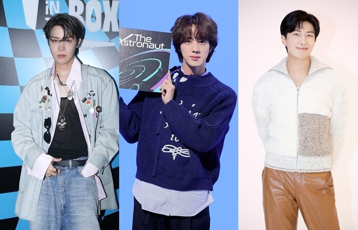 본문 이미지 - 방탄소년단 제이홉, 진, RM(왼쪽부터, 빅히트뮤직 제공)