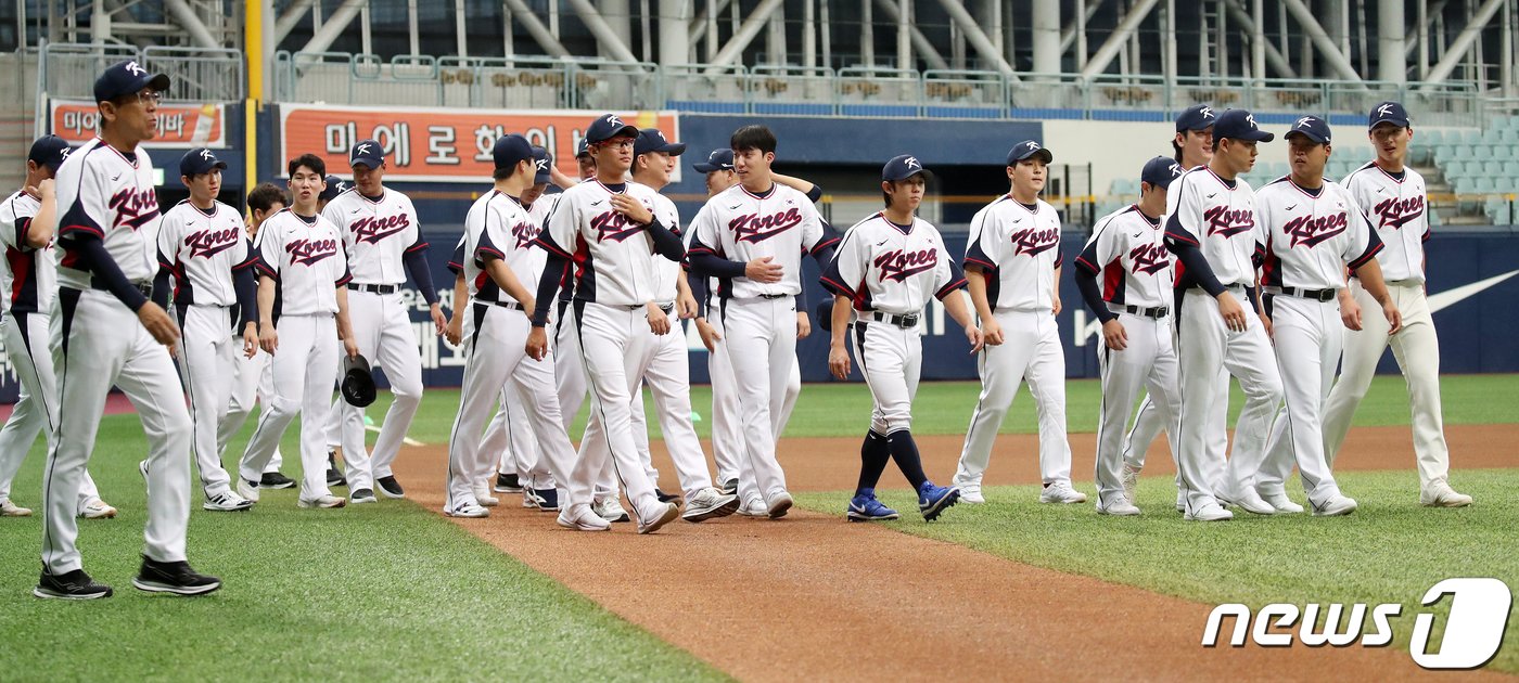 본문 이미지 - 항저우 아시안게임 야구대표팀. /뉴스1 DB ⓒ News1 이승배 기자