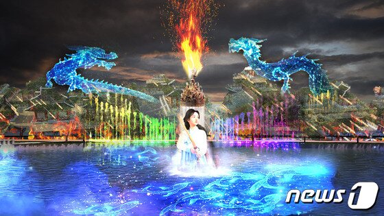 본문 이미지 - 백제 여전사 계산공주의 이야기를 담은 수상멀티미디어쇼.