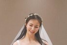 '오늘 결혼' 안혜경, 웨딩드레스 자태 공개 "이런 기분이구나" 소감 [N샷]