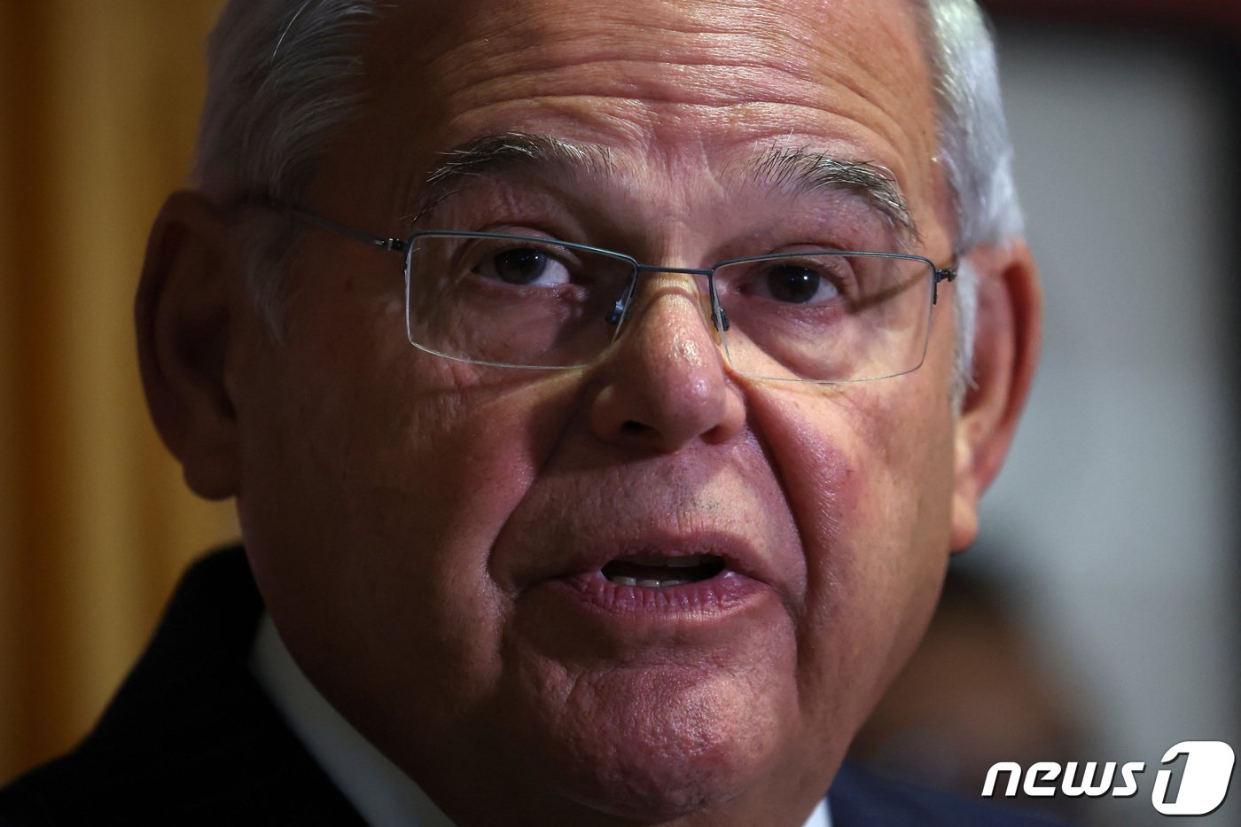 본문 이미지 - 뇌물 수수 혐의를 연방법원에 기소된 밥 메넨데스(뉴저지주) 상원의원. 2023.09.26. ⓒ 로이터=뉴스1 ⓒ News1 정윤영 기자