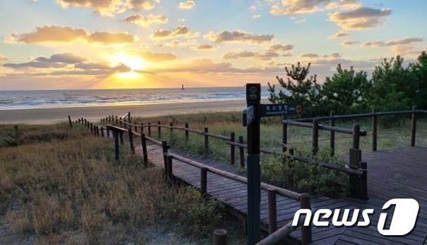 본문 이미지 - 백사장항부터 꽃지까지 이어지는 노을길(12km)은 전 구간에서 아름다운 노을을 감상할 수 있는 해변길(태안해안국립공원 제공)/뉴스1