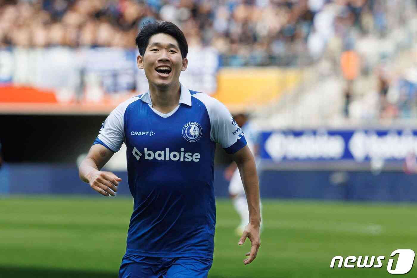 KAA 헨트의 홍현석. © AFP=뉴스1
