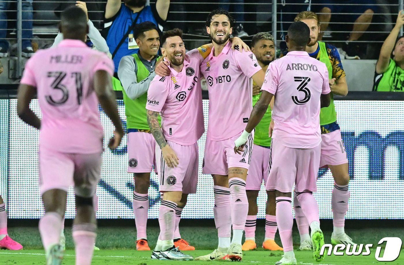 본문 이미지 - 메시가 이끄는 인터 마이애미. ⓒ AFP=뉴스1