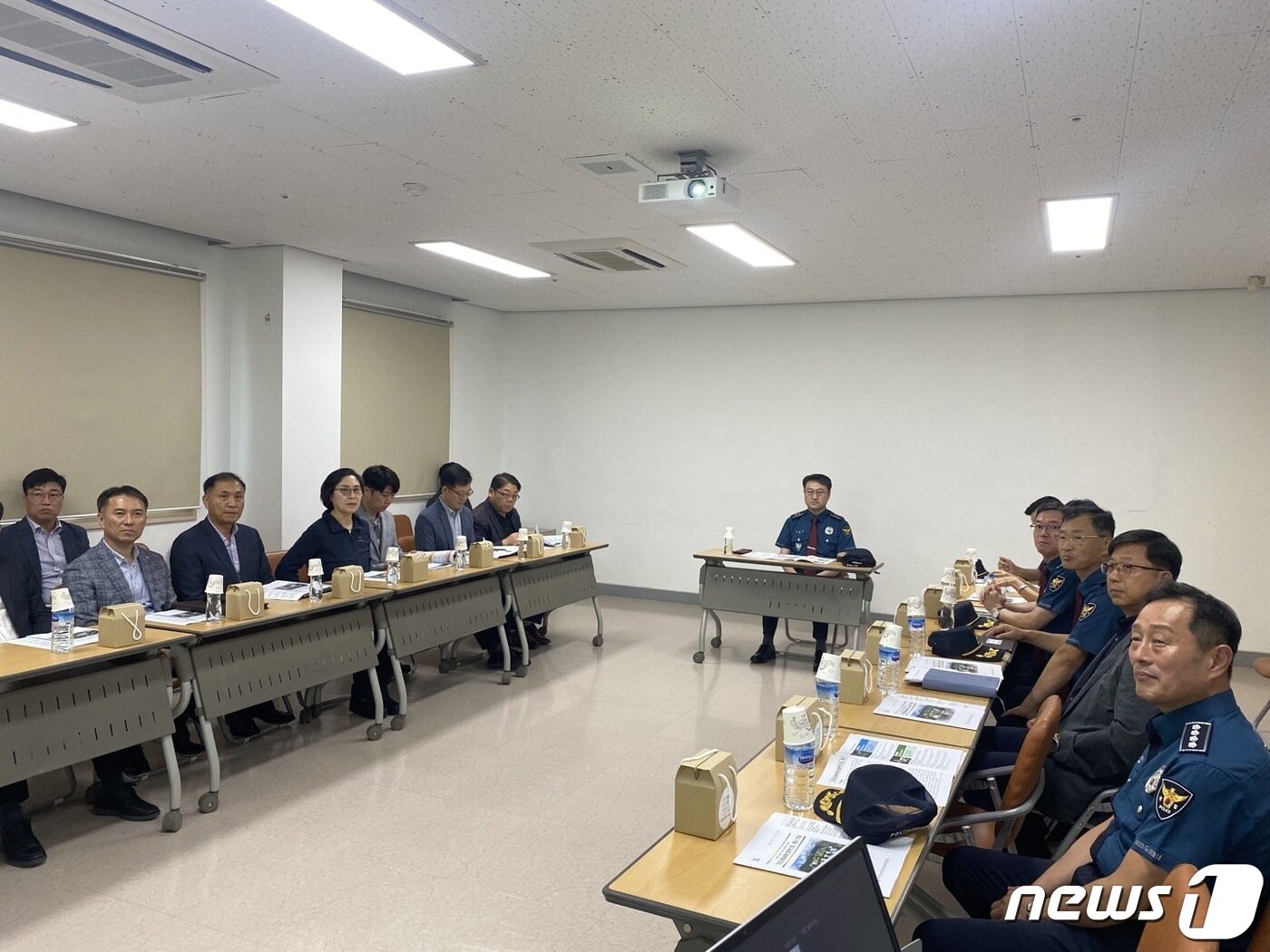 본문 이미지 - 2023 강원세계산림엑스포 행사장 안전관리 추진상황 점검하는 김도형 강원경찰청장.(강원경찰청 제공) 2023.9.5/뉴스1