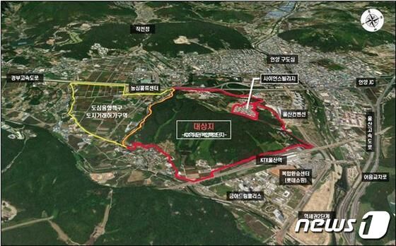 KTX역세권 '복합특화단지' 일원