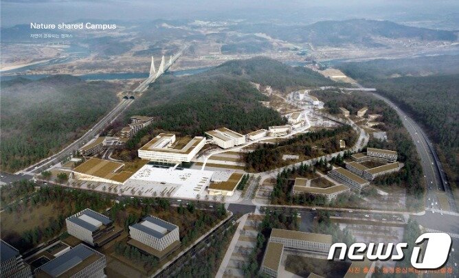 본문 이미지 - 충남대 세종캠퍼스 조감도.(행정중심복합도시건설청 제공)/뉴스1 