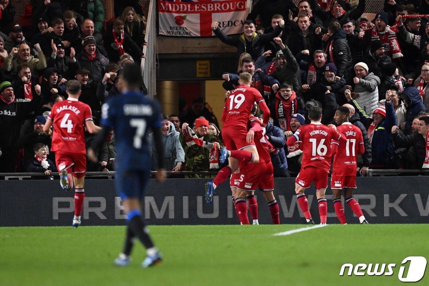 본문 이미지 - 미들즈브러가 리그컵 4강 1차전에서 첼시를 제압했다. ⓒ AFP=뉴스1