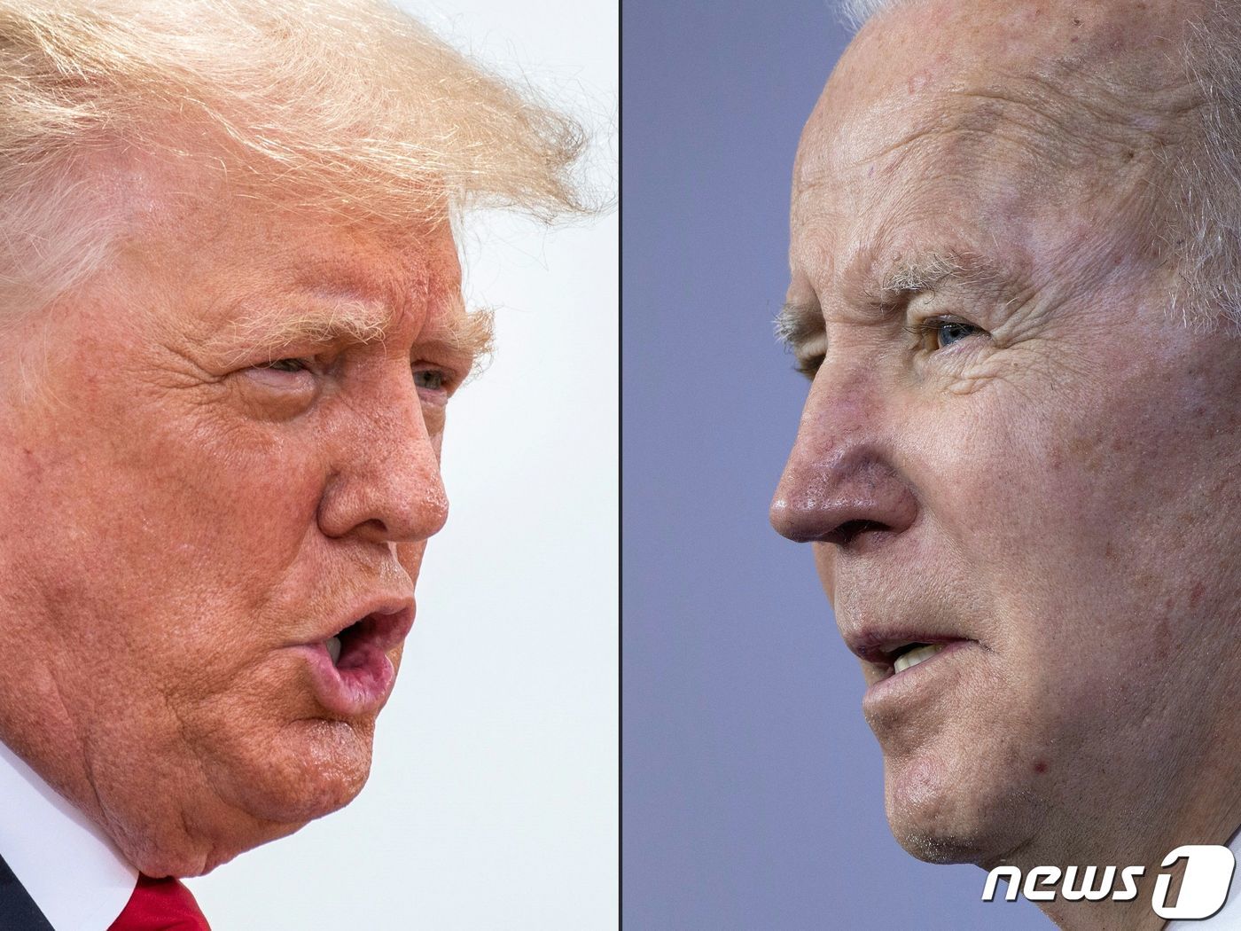 본문 이미지 - 도널드 트럼프 전 대통령&#40;좌&#41;과 조 바이든 현직 대통령&#40;우&#41;. 2023.11.02 ⓒ AFP=뉴스1 ⓒ News1 권진영 기자