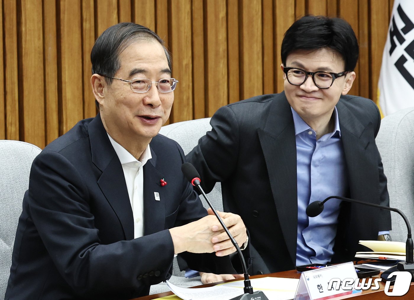 본문 이미지 - 한덕수 국무총리가 14일 오전 서울 여의도 국회에서 열린 제16차 고위당정협의회에서 모두발언을 하고 있다. 2024.1.14/뉴스1 ⓒ News1 구윤성 기자
