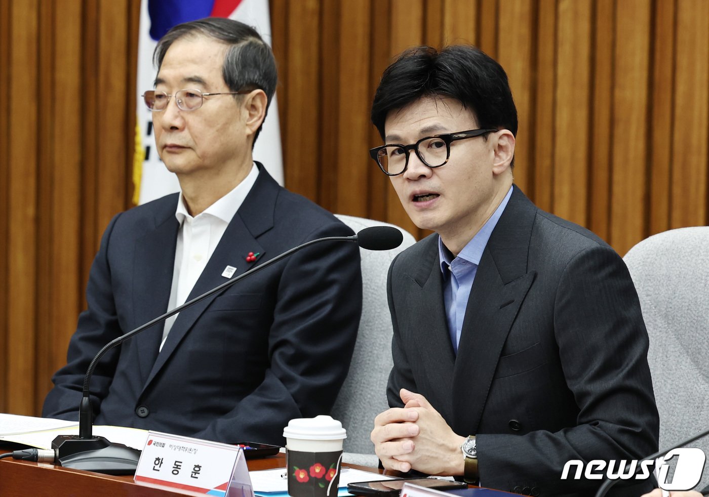 본문 이미지 - 한동훈 국민의힘 비상대책위원장이 14일 오전 서울 여의도 국회에서 열린 제16차 고위당정협의회에서 모두발언을 하고 있다. 2024.1.14/뉴스1 ⓒ News1 구윤성 기자