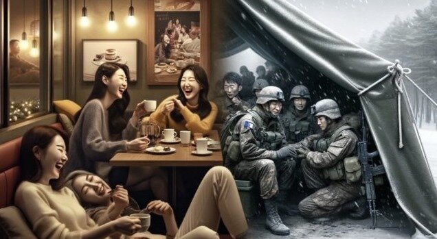 본문 이미지 - 이미지 생성 인공지능(AI)이 그린 한국 20대 남녀의 모습이 논란이 되고 있다. 온라인 커뮤니티 갈무리