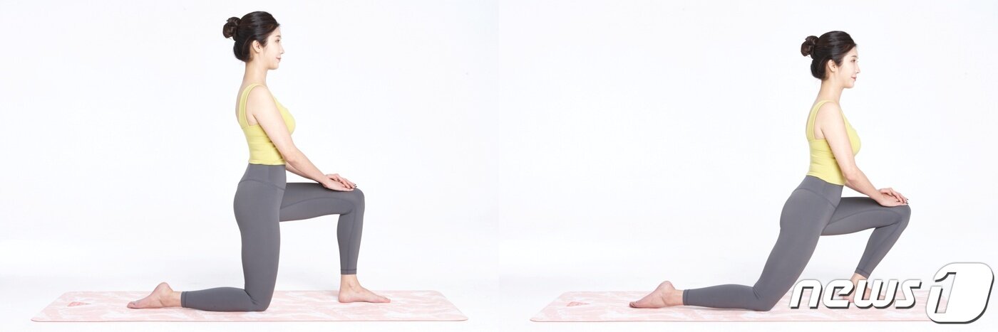 본문 이미지 - 장요근 이완 스트레칭법. (자생한방병원 제공)