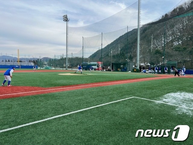 양구 지역을 찾은 야구 전지훈련팀. &#40;양구군 제공&#41; /뉴스1