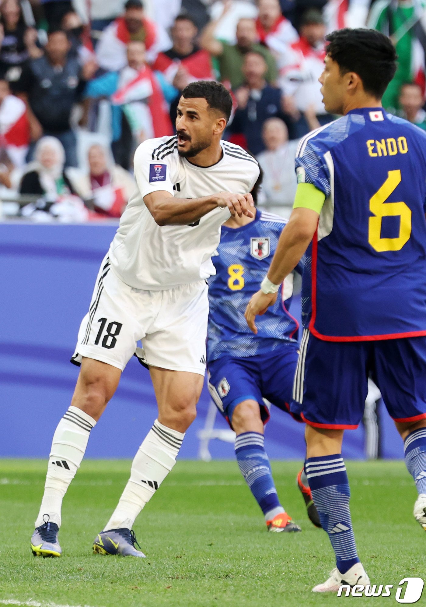 본문 이미지 - 이라크의 공격수 아이멘 후세인/뉴스1 ⓒ News1 김성진 기자