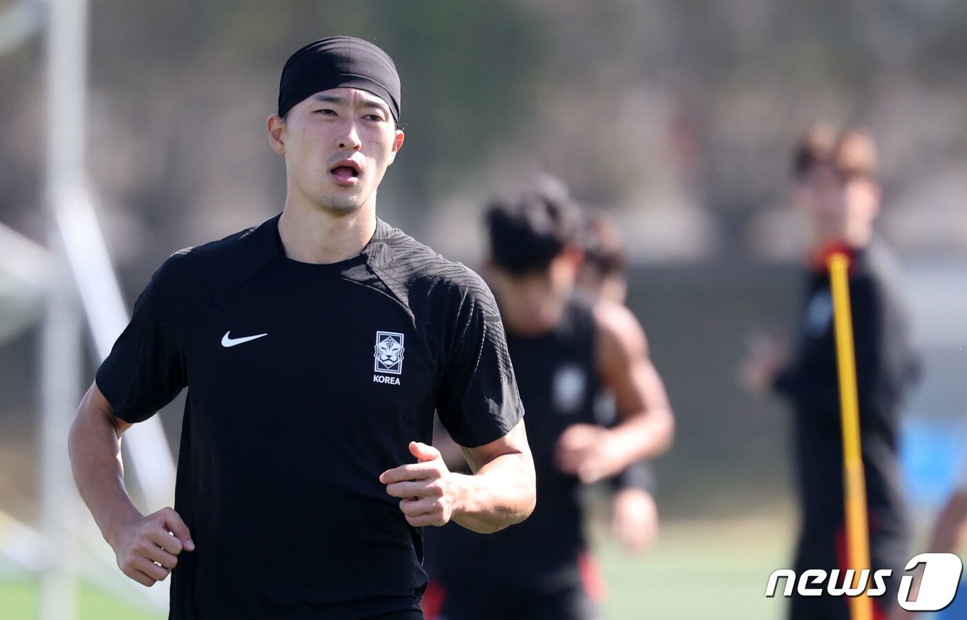 본문 이미지 - 훈련하는 조규성 2024.1.24/뉴스1 ⓒ News1 김성진 기자