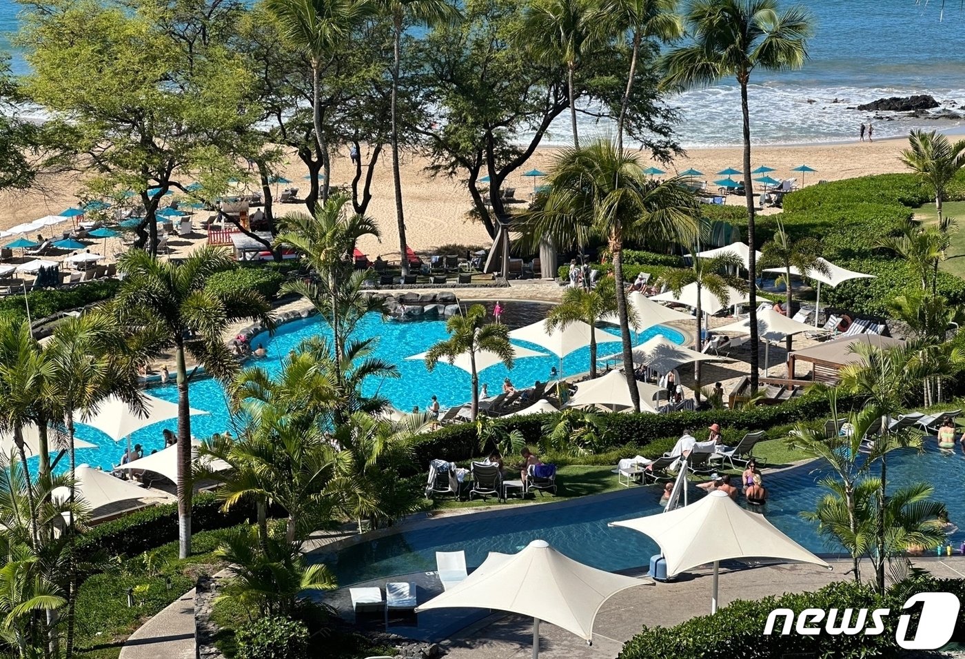 본문 이미지 - 하푸나 비치와 패밀리 풀, 인피니티풀이 있다ⓒ News1  
