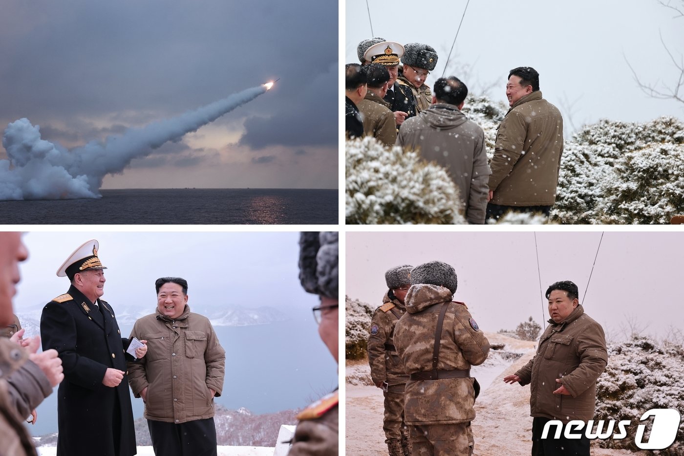 본문 이미지 - (평양 노동신문=뉴스1) = 북한 노동당 기관지 노동신문은 지난달 29일 "김정은 총비서가 지난 28일 새로 개발된 잠수함발사전략순항미사일 '불화살-3-31형' 시험발사를 지도했다"면서 "항미사일들은 7421초, 7445초간 동해상공에서 비행하여 섬목표를 명중타격했다＂라고 밝혔다. 김 총비서는 이날 핵잠수함건조사업을 구체적으로 료해(파악)했다고 신문은 전했다. [국내에서만 사용가능. 재배포 금지. DB 금지. For Use Only in the Republic of Korea. Redistribution Prohibited] rodongphoto@news1.kr