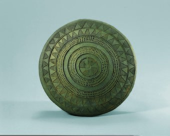 본문 이미지 - 토기 항아리 뚜껑, 4세기. 호림박물관 제공