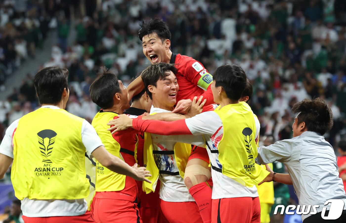 본문 이미지 - 8강에 나서는 대한민국 축구대표팀. ⓒ News1 김성진 기자