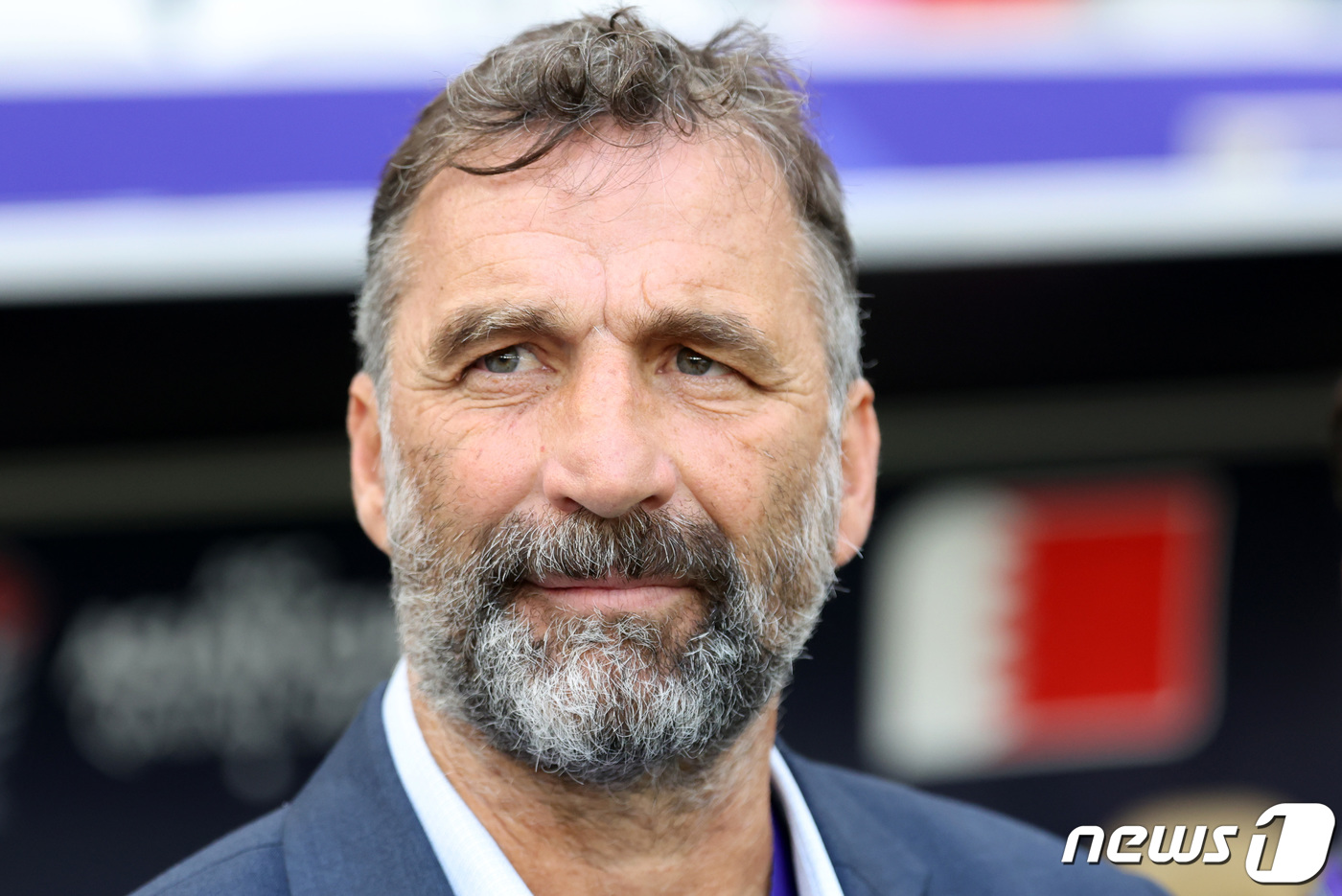 (도하(카타르)=뉴스1) 김성진 기자 = 바레인 후안 안토니오 피치 감독이 31일(현지시간) 카타르 도하 알투마마 스타디움에서 열린 2023 아시아축구연맹(AFC) 카타르 아시안컵 …