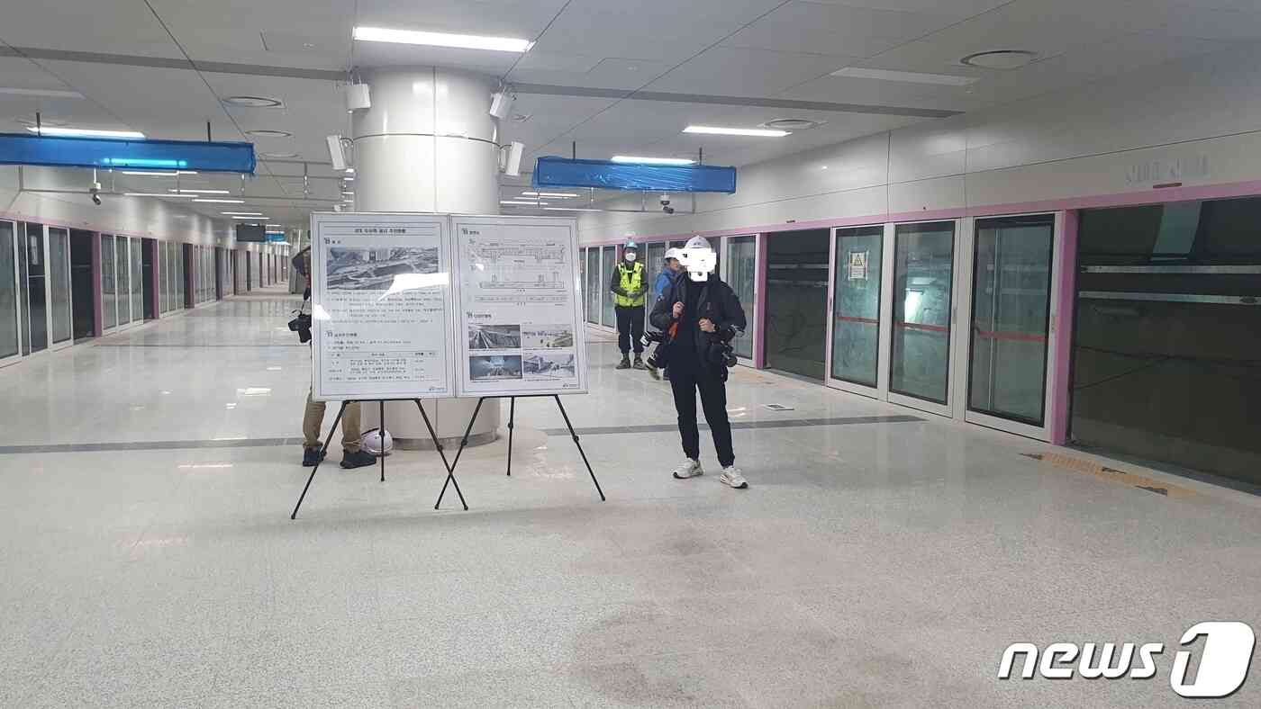 GTX-A 수서역 승강장 모습.2024.1.5./뉴스1 김동규 기자 © news1