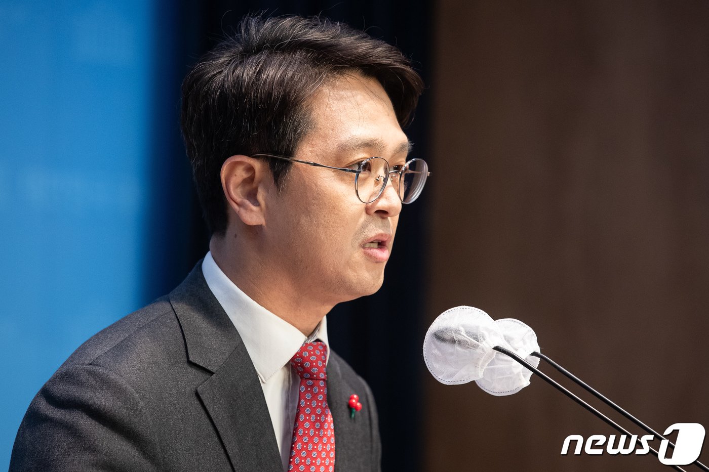 본문 이미지 - 정광재 국민의힘 대변인이 8일 서울 여의도 국회 소통관에서 제22대 총선 경기 의정부시(을) 출마선언을 하고 있다. 2024.1.8/뉴스1 ⓒ News1 유승관 기자