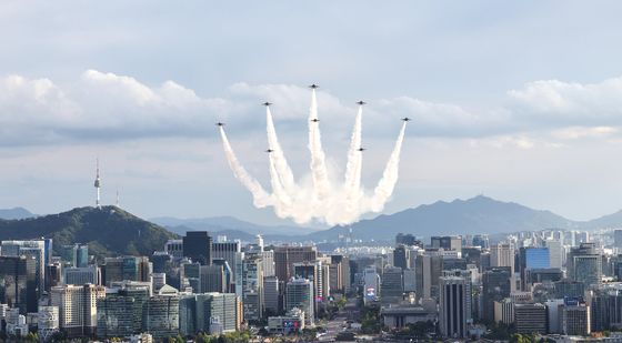 블랙이글스, 국군의날 시가행진 축하비행