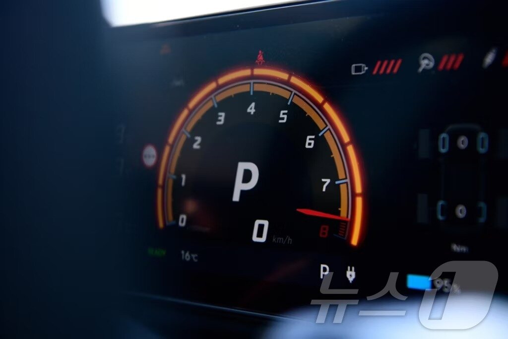 본문 이미지 -  현대차 아이오닉 5 N 계기판.(현대차 제공)