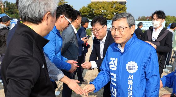 정근식 후보, 한국노총 행사에서 지지 호소