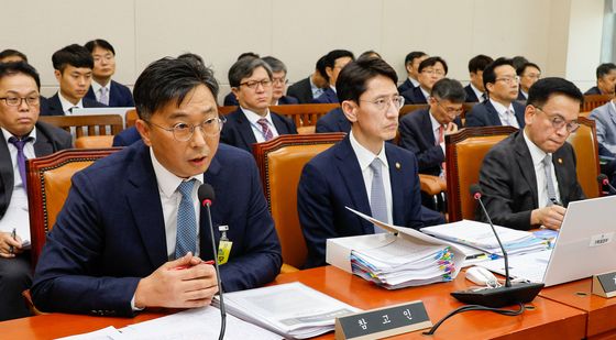 [국감]질의에 답하는 유호림 교수