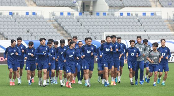 이라크전 준비 나선 축구대표팀