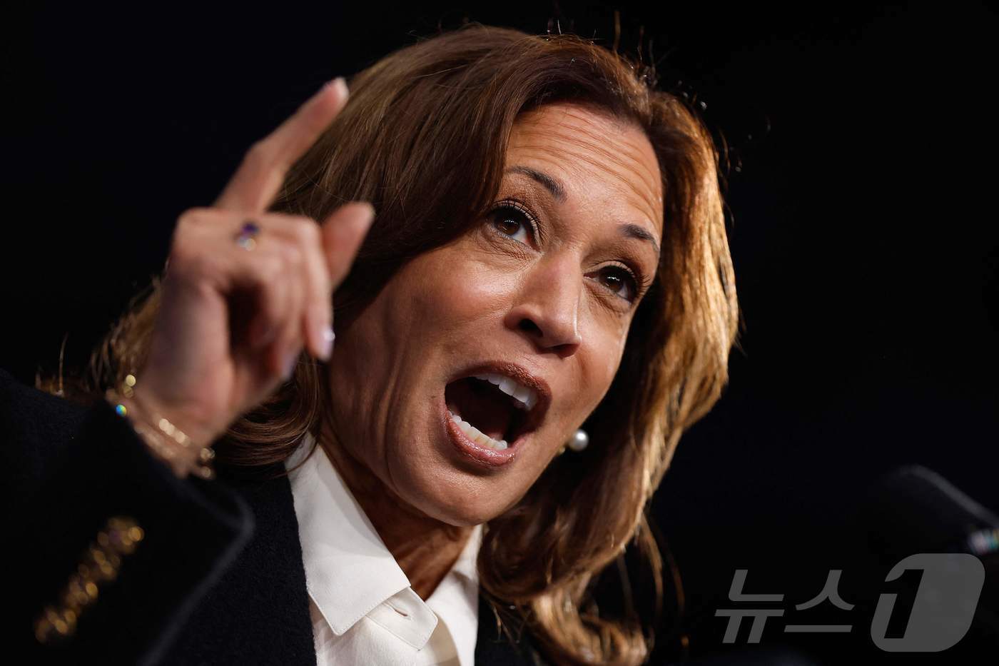 본문 이미지 - 미국 민주당 대통령 후보인 카멀라 해리스 부통령. ⓒ AFP=뉴스1 ⓒ News1 우동명 기자