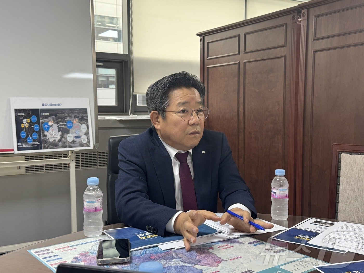 김헌동 서울주택도시공사&#40;SH공사&#41; 사장이 14일 오전 서울 중구 남강타워에서 열린 기자간담회에 참석했다.2024.10.14/뉴스1 ⓒ News1 한지명 기자