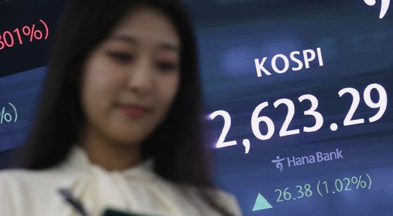 코스피, 1% 올라 2,620대 회복