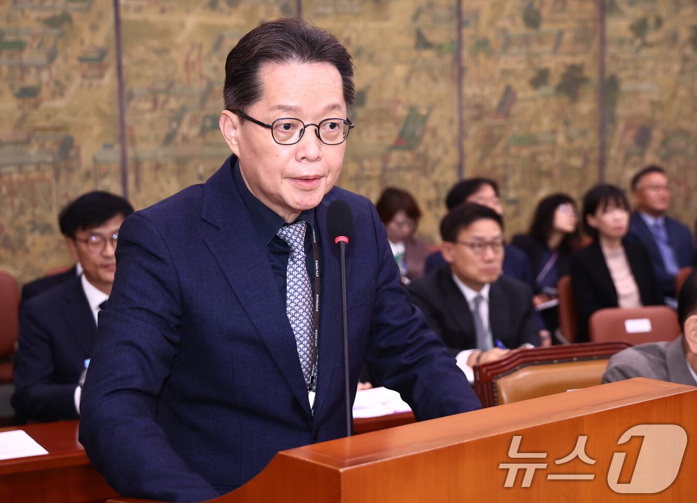 본문 이미지 - 이은우 전 한국정책방송원&#40;KTV&#41; 원장. 2024.10.15/뉴스1 ⓒ News1 김민지 기자