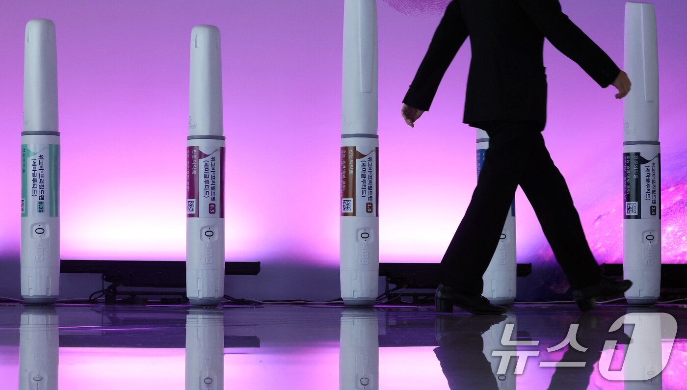 본문 이미지 - 서울 용산구 그랜드하얏트에서 열린 위고비 출시 심포지엄 모습. 2024.10.15/뉴스1 ⓒ News1 이동해 기자