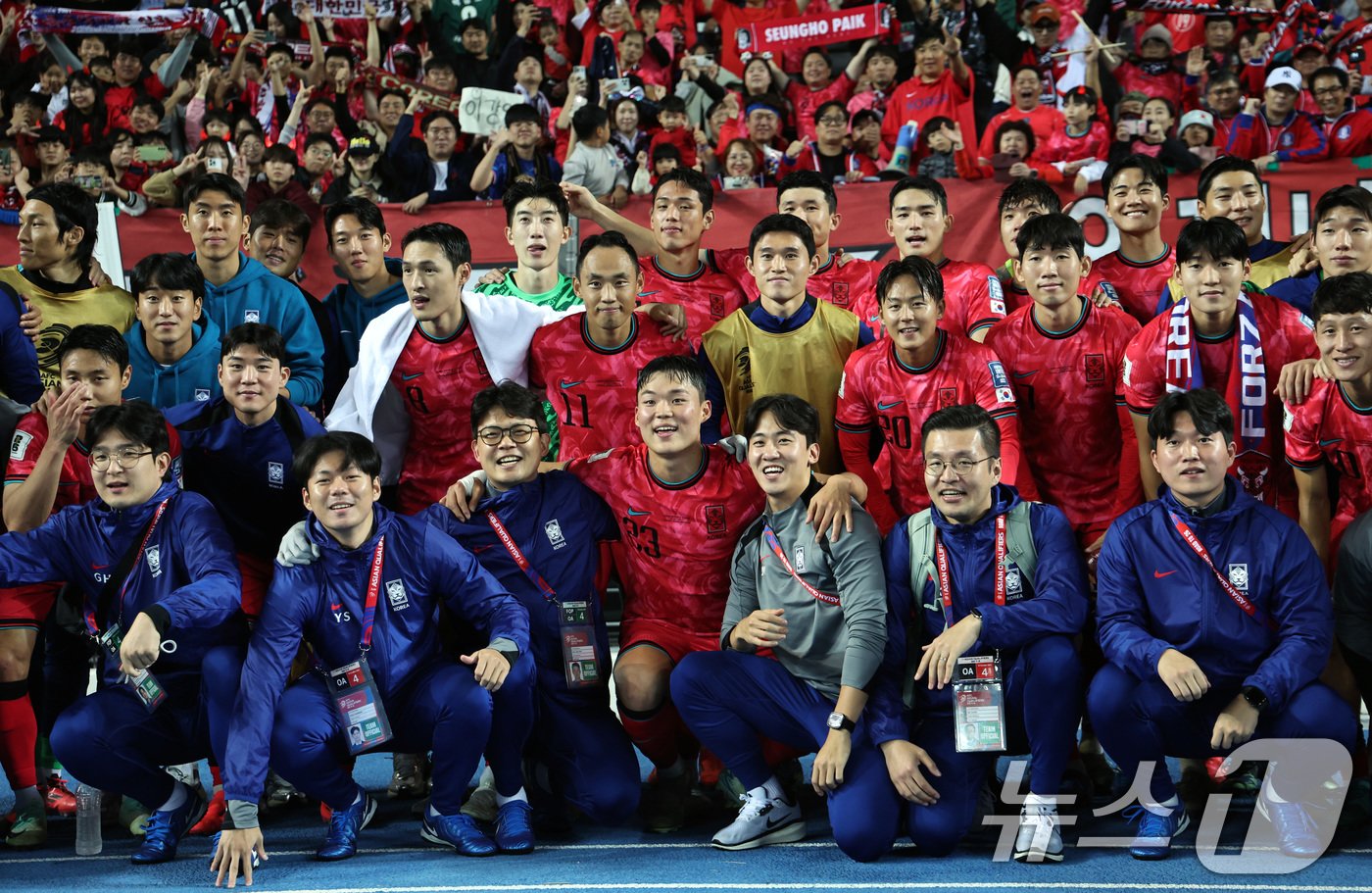 본문 이미지 - 이라크를 상대로 승리한 홍명보호.  2024.10.15/뉴스1 ⓒ News1 구윤성 기자