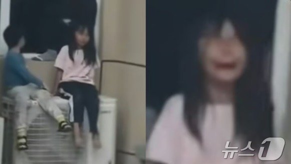 본문 이미지 - 오열하고 있는 여자 아이 - 웨이보 갈무리