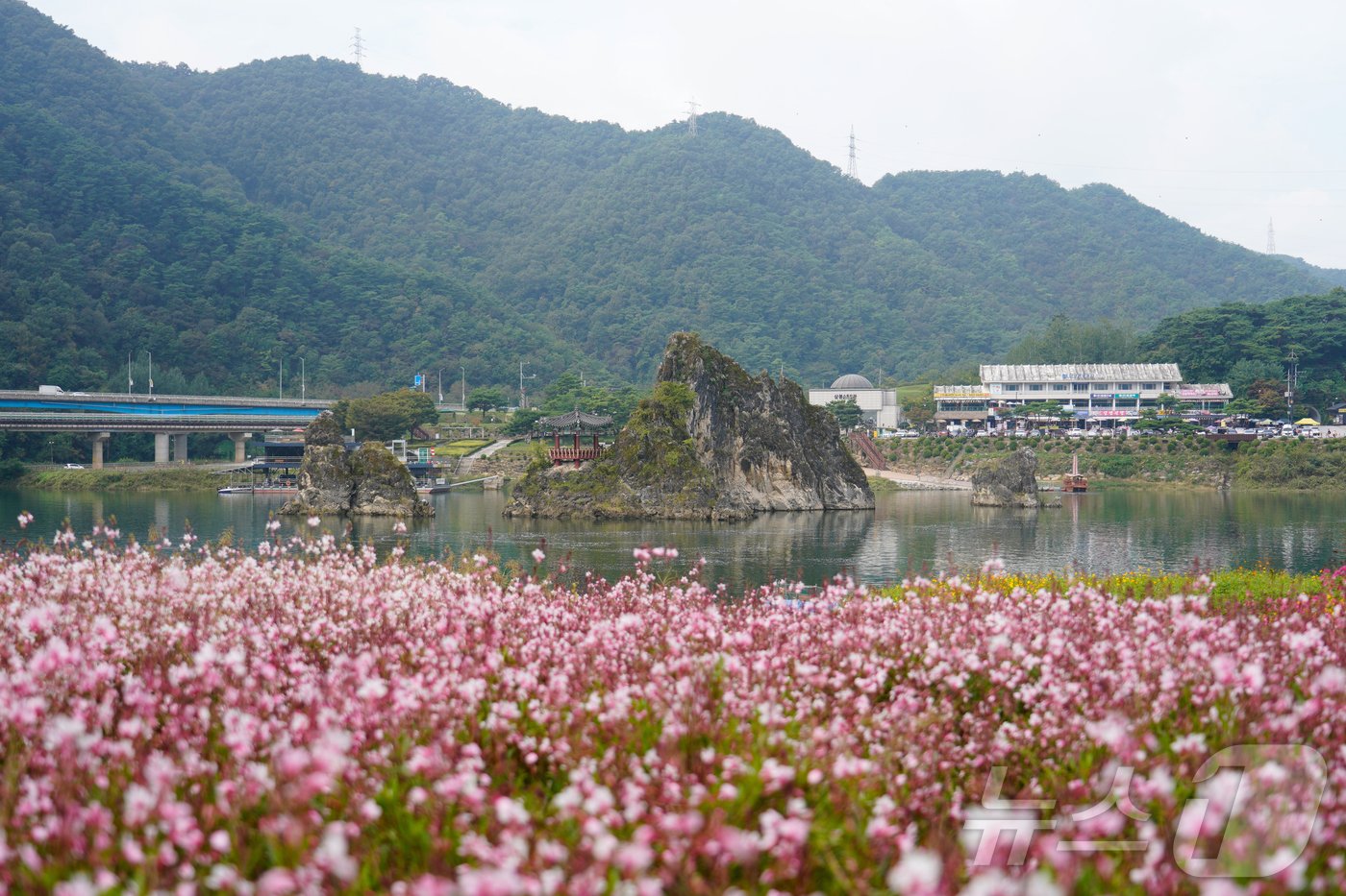 본문 이미지 - 도담정원에서 바라본 도담삼봉.2024.10.17/뉴스1