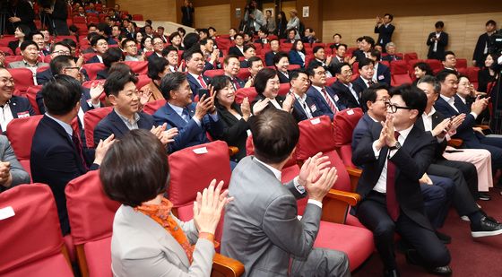 경선 후 전국 광역의원 만난 한동훈 대표