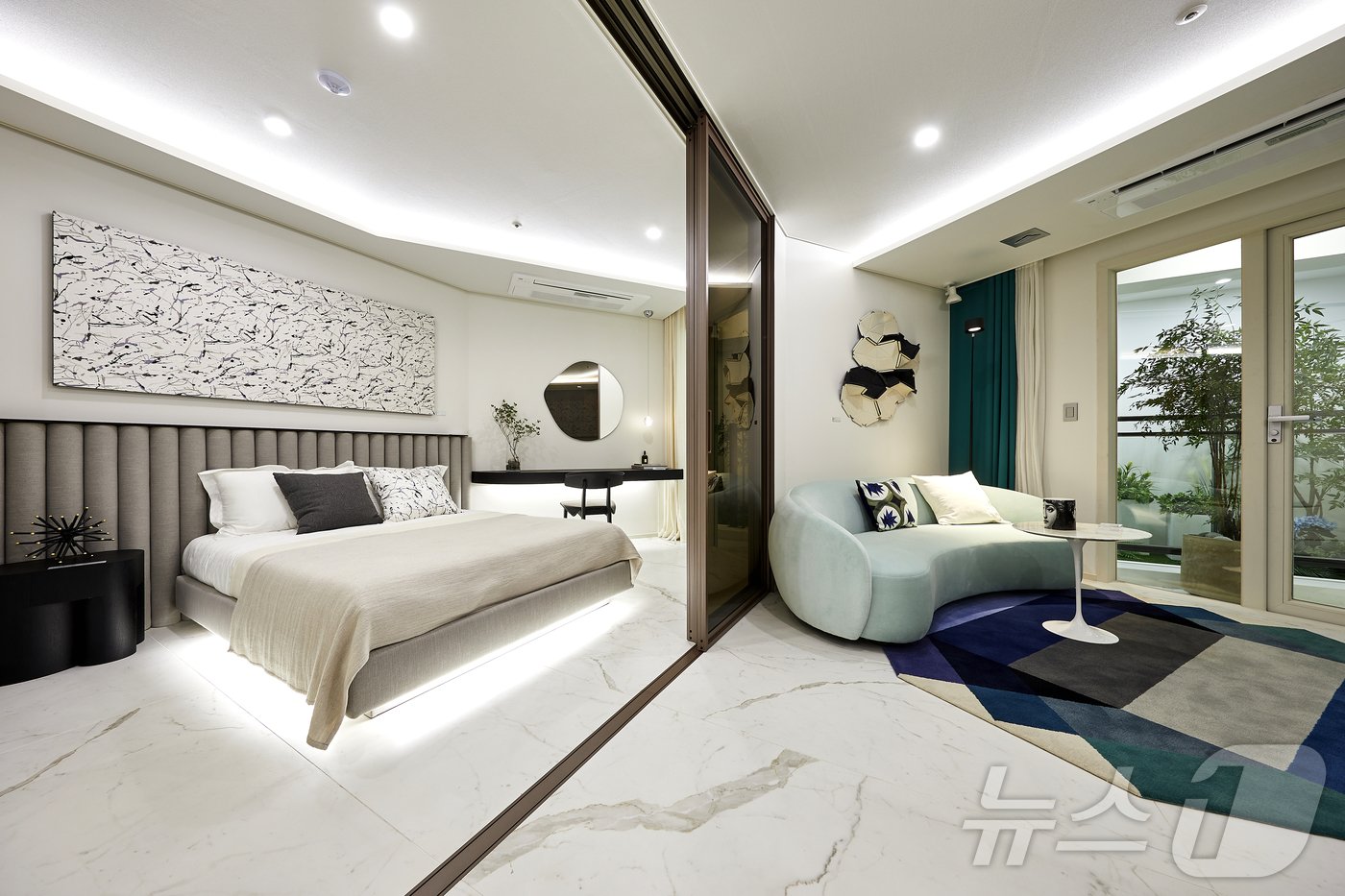 본문 이미지 - 세운 푸르지오 지팰리스 전용면적 50㎡의 모습.(브릭커뮤니케이션 제공)