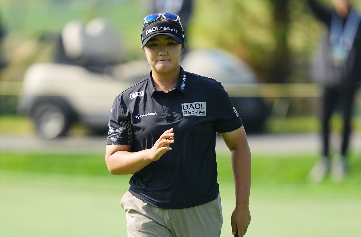 LPGA BMW 레이디스 챔피언십 첫날 단독 4위에 자리한 유해란.&#40;BMW 코리아 제공&#41; ⓒ 뉴스1