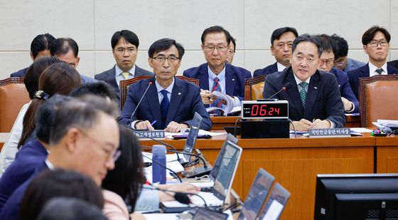 [국감]답변하는 김태현 국민연금공단 이사장