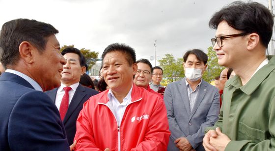 조상래 곡성군수 만난 한동훈 대표