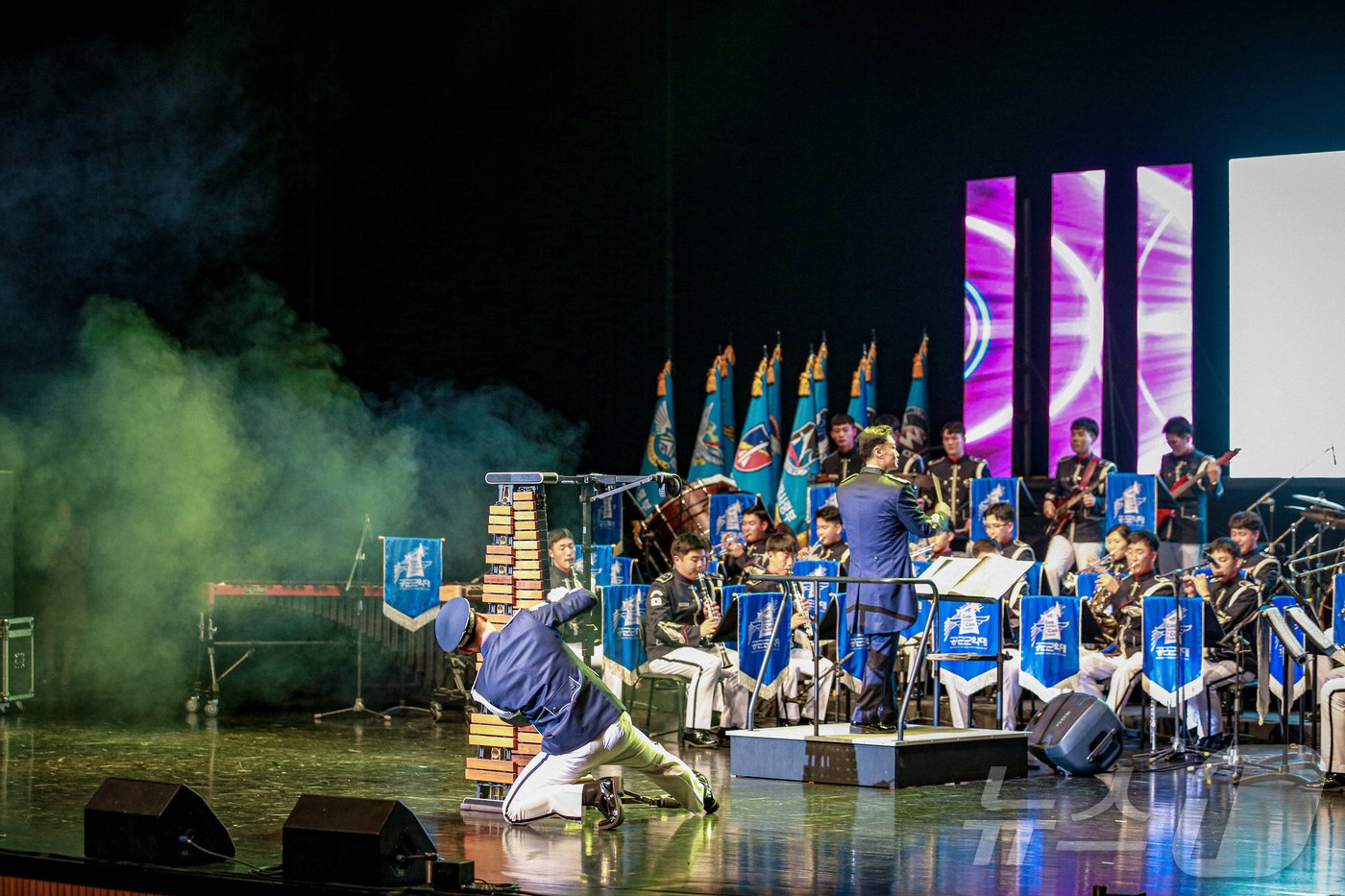 본문 이미지 - 공군 군악음악회.(사천시 제공)